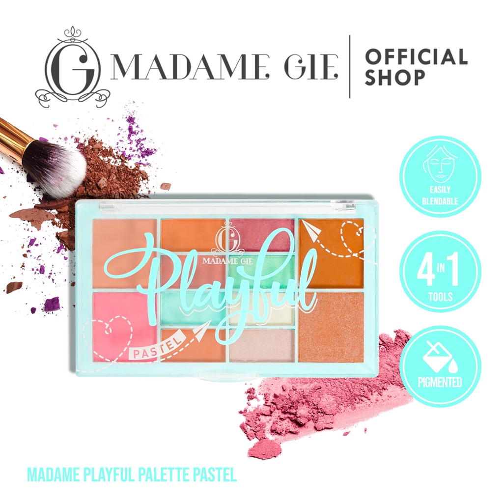 *RM* MADAME GIE EYESHADOW PLAYFUL MADAME GIE | PALET EYE SHADOW