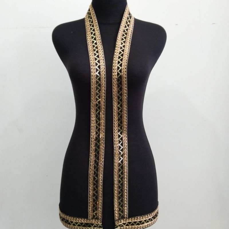 Renda bordir | Renda list gold | Renda Abaya | renda emas | renda meteran