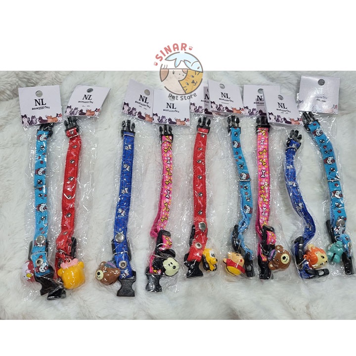 NL Necklace Kalung Hewan Kucing Anjing Kelinci Motif Lonceng Krincing Aksesoris