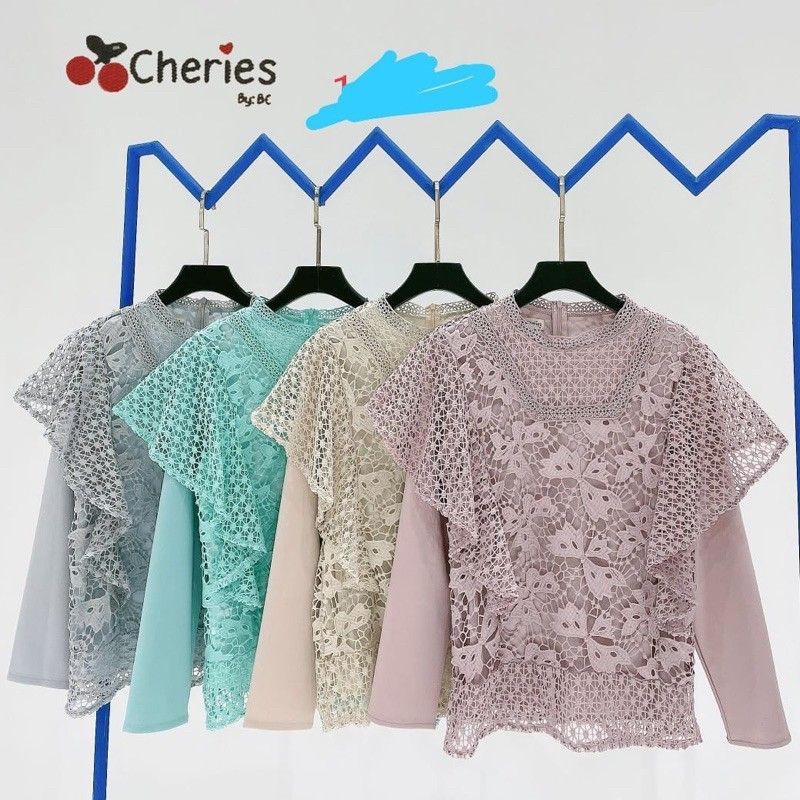 Brukat cheries mewah