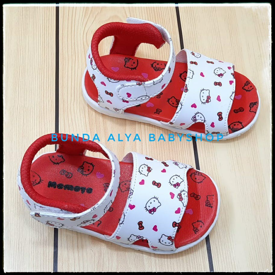 Sandal Anak Perempuan Usia 6 Bulan 1 2 Tahun Size 22 - 25 MERAH - Sendal Anak Cewek Alas Karet Anti Licin