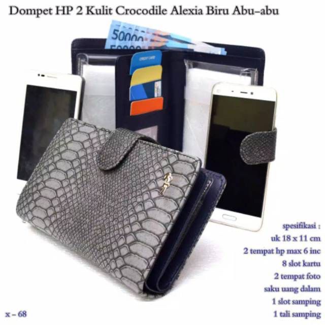 Dompet HP dan Uang Waita Dompet Hpo Alexia Crocodil CROCO / dompet hp