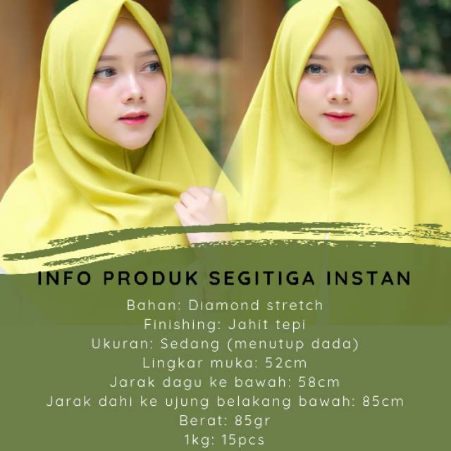 ᴀɢʀʏ Hijab Instan Segitiga