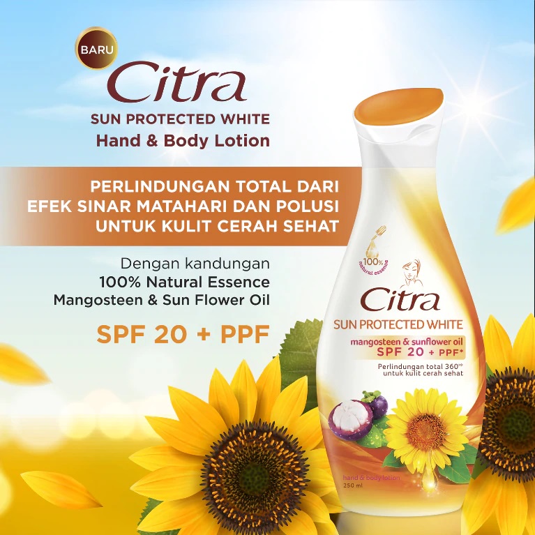 CITRA HAND &amp; BODY LOTION SUN PROTECTED GLOW SPF 20, 230 ML