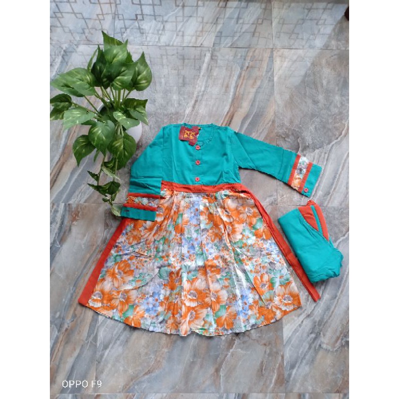 Gamis Anak KEKE size 1 GM SR 181903 tosca