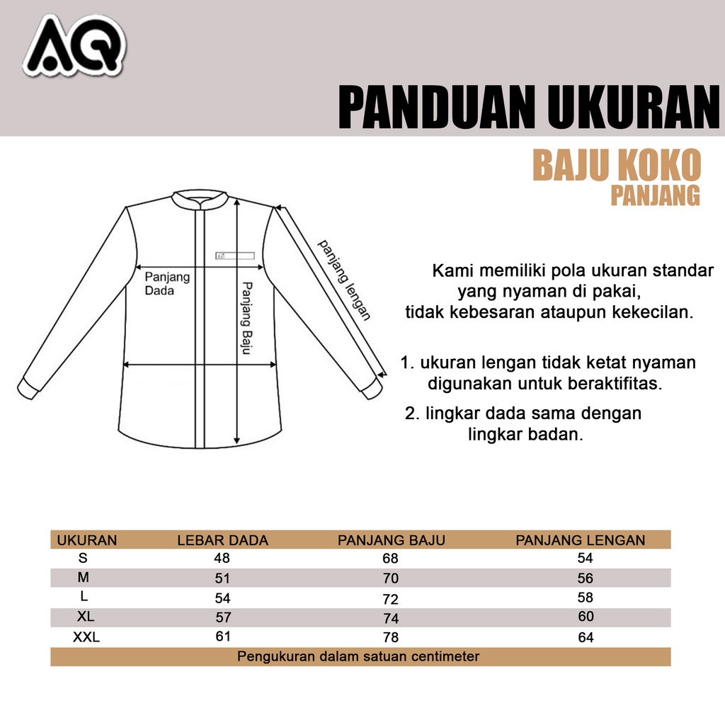 Baju Koko Pakain Muslim terbaru 2022 Size M L XL XXL // koko kurta ff lengan panjang dewasa bahan toyobo Textile-1