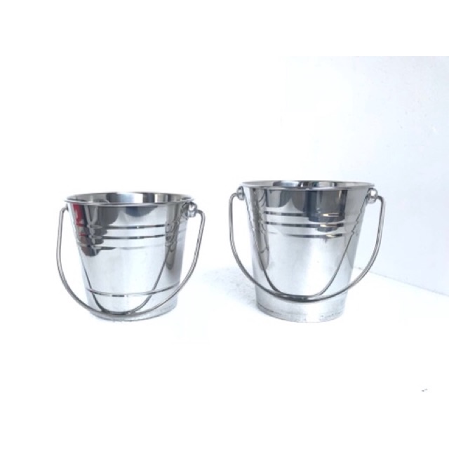 ice bucket 1.5L 2.0L ember es batu wine bucket stainless steel 1,5 L 2 L