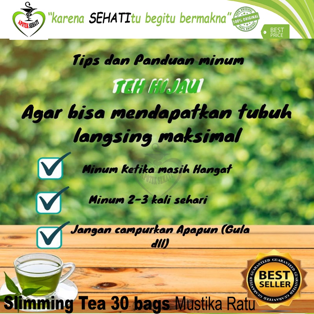 SLIMMING TEA HERBAL PELANGSING Mustika Ratu Teh Diet dan Detox