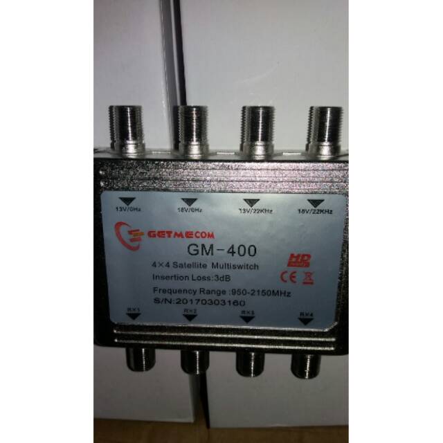 Diseq multi swicth 4x2 gm 400 untuk 4 decoder