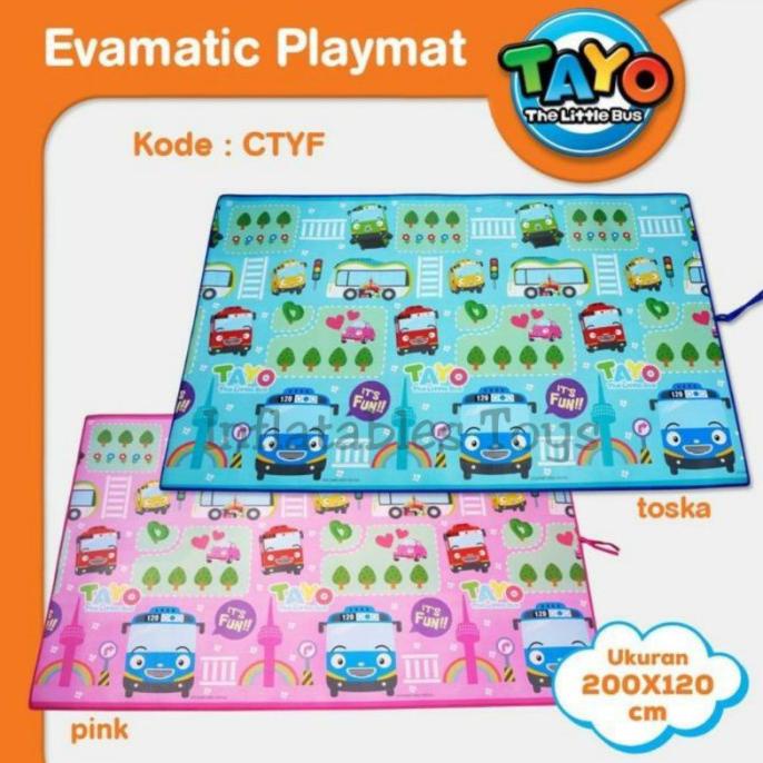 Karpet Evamats Gulung Motif Tayo 120X200 Promo Hari Ini