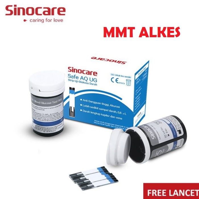 Strip Uji Gula Darah Sinocare Safe AQ UG(50 Strip)