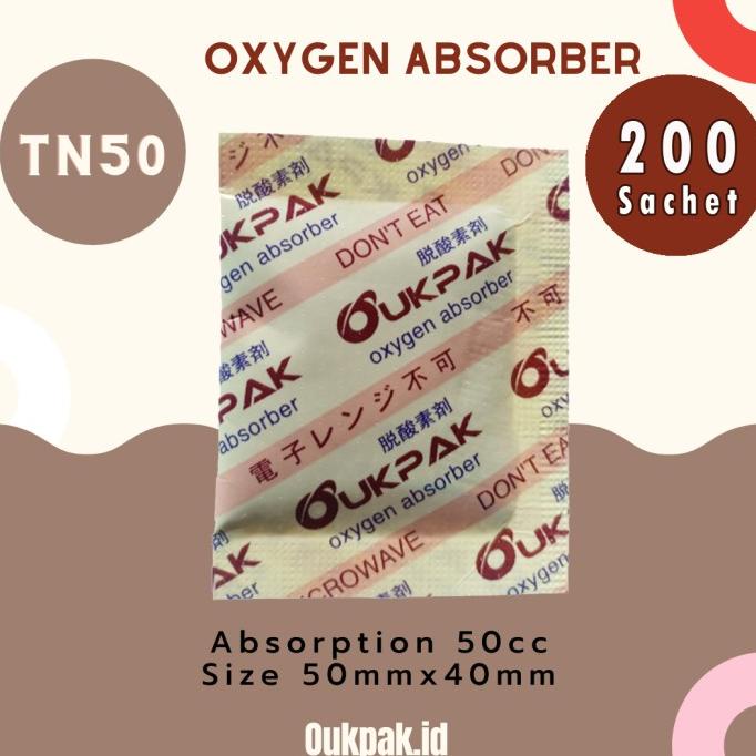 

OUKPAK Pengawet Makanan 50cc Oxygen Absorber Oksigen Halal
