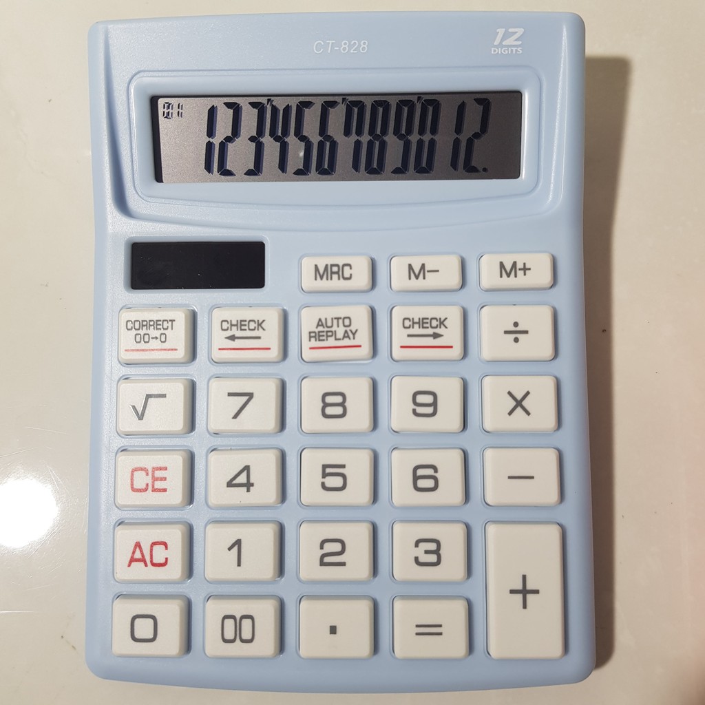 

tyvf Kalkulator Warna CM-805 12 Dit - Calculator Check Dual 2 Power