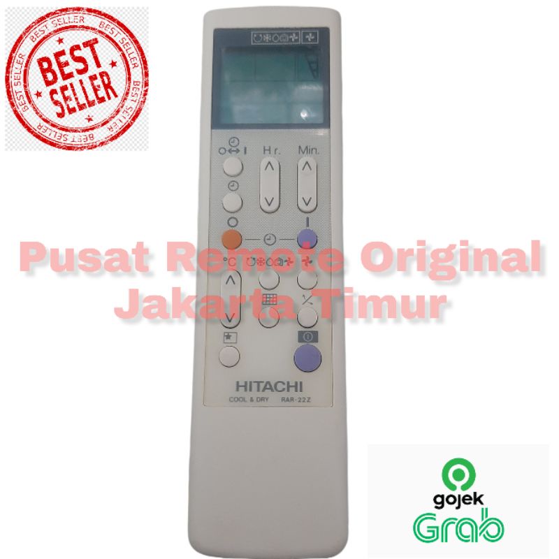 REMOTE REMOT AC HITACHI RAR-22Z ORIGINAL ASLI