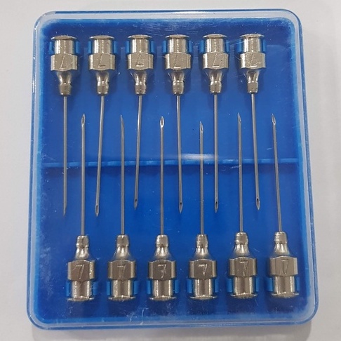 Jarum Suntik Vaksin Unggas Ayam 22G x 1 Inch Socorex 0.7 x 25 mm Ayam Puyuh Kelinci Bebek Ikan Unggas Veterinary Hypodermic Needles