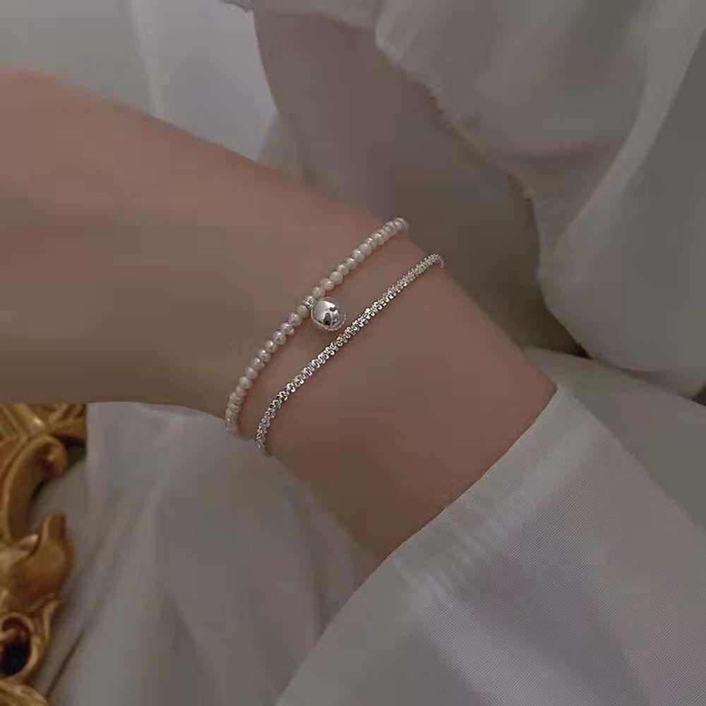 Mxbeauty Wanita Gelang Gadis Hadiah Elegan Minimalis Bintang Berlian Imitasi Rantai Bangle Pesta Perhiasan