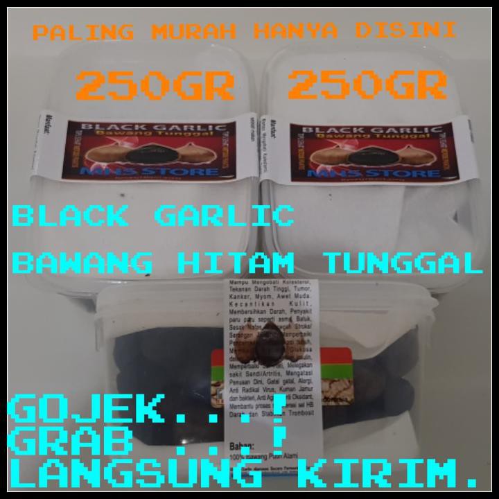 

Promo Spesial - Bawang Putih Hitam Tunggal-Bawang Hitam Lanang Siung-Black Garlic 250G