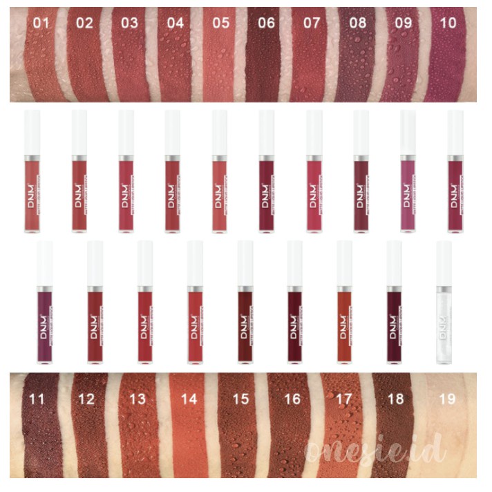 DNM Liquid Lipstik Matte Lipstick Long Lasting Matte 19 Colour Waterproof And Drable LA082