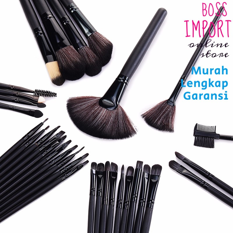 kuas make up  lengkap set lengkap} kuas make up 34 set} kuas make up brush set - BOSIMPORT