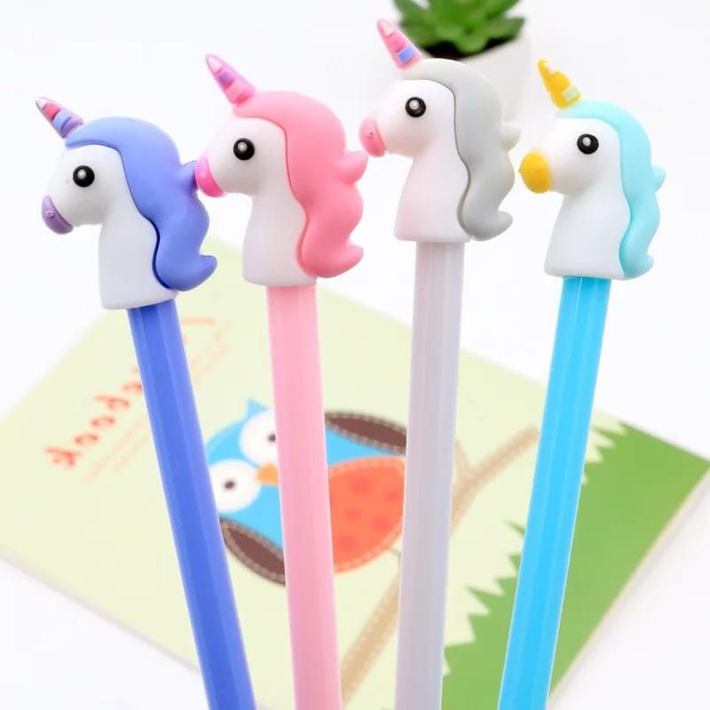 

pena karakter kepala unicorn lucu