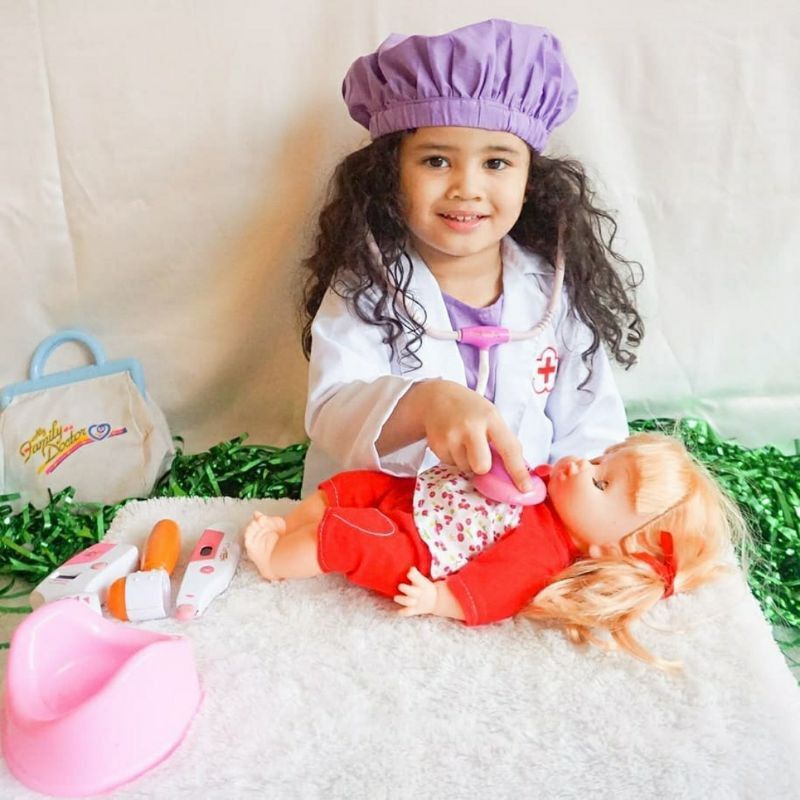 READY Kostum Profesi Dokter Anak Dokter Bedah Dokter Gigi Doctor Costume SET BAJU Occupation Dokter