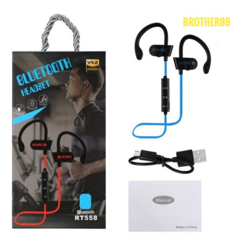 WIRELESS SPORT BLUETOOTH HEADSET RT558 / RT 558 HIGH QUALITY