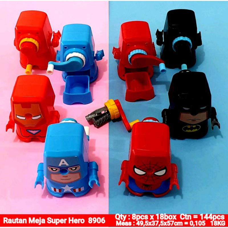 

Rautan Putar Motif Hero / Rautan Pensil / Rautan Super Hero