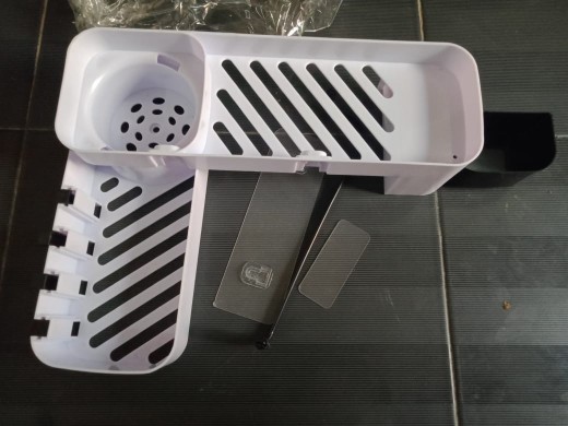 Rak Sabun Kamar Mandi Dinding Rak Sudut Serbaguna Rak Bumbu Dapur Penyimpanan Gantung Tempel