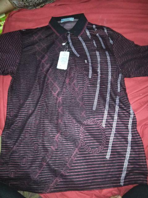 [kado Buat Papa]kaos Kerah Motif Italy/platinum Kaos Bapak Kaos Orang Tua Kaos Import Kaos Premium