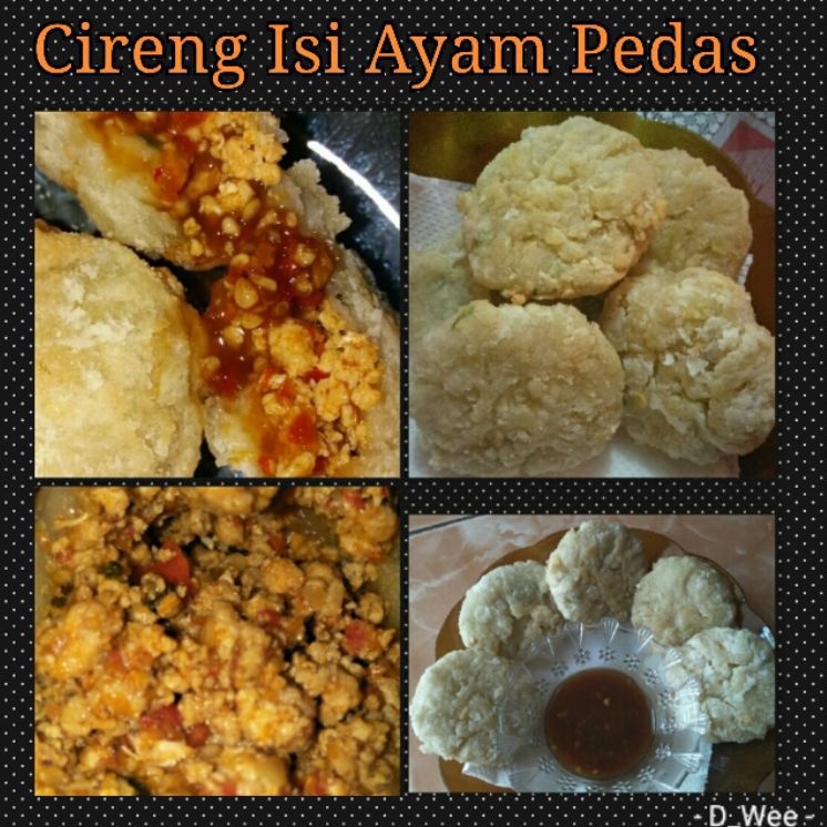 

Cireng isi ayam pedas hot jeletot bumbu rujak