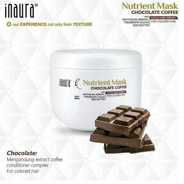 [HAIR MASK] Inaura Nutrient Hair Mask / Masker Rambut 500gr | Blueberry | Chocolate Coffee | Strawberry | Banana Ice_Cerianti