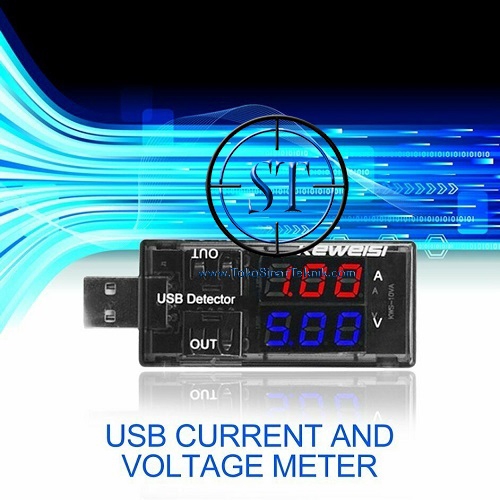 USB Double Power Charger Real-Time Voltage Amper Meter Tester Handphone Tegangan Hp Powerbank Arus