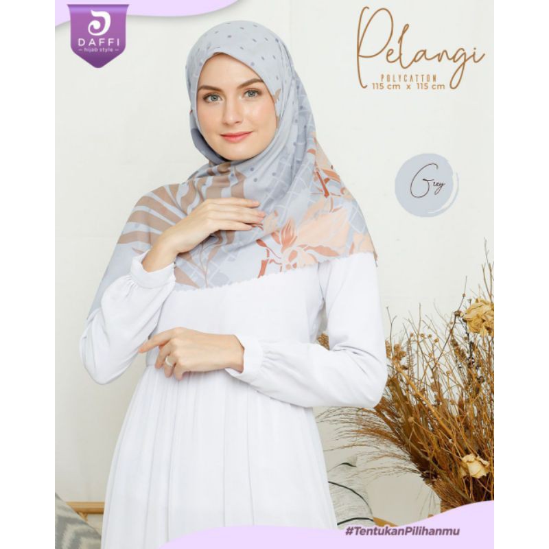 Hijab segi empat Pelangi ori daffi