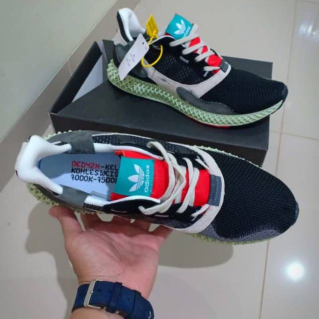 Sepatu Adidas zx 4000 4D onyx black torsion good quality with qc - Hitam, 40
