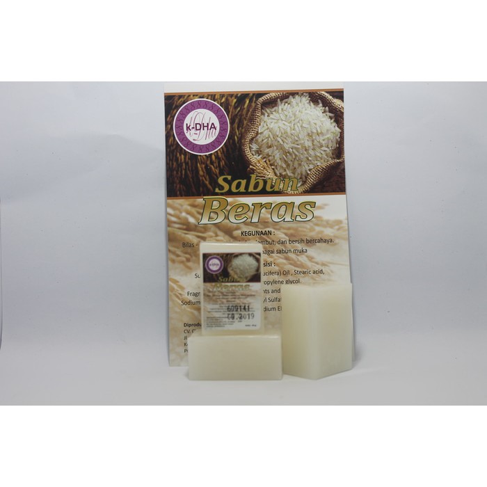 K DHA Rice Soap Sabun Beras BPOM Original 100