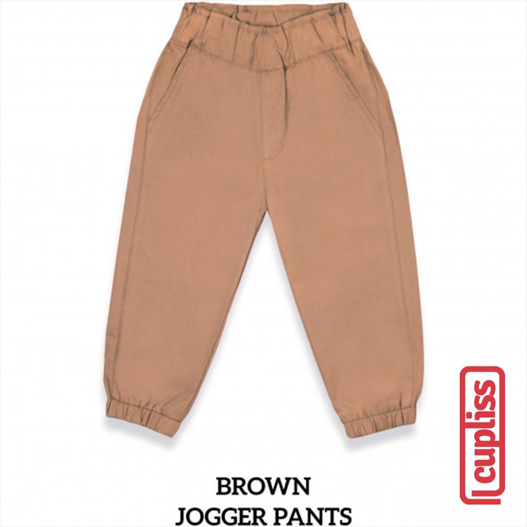 Little Palmerhaus Jogger Pants New Colour Brown Celana Anak