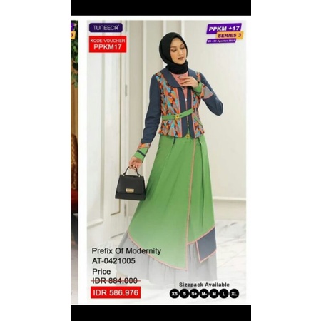 gamis tuneeca almari prefix of modernity sale ppkm