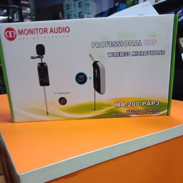 minitor audio MA 200 PAP3 mic wireless mic imam all suara sensitif.jernih