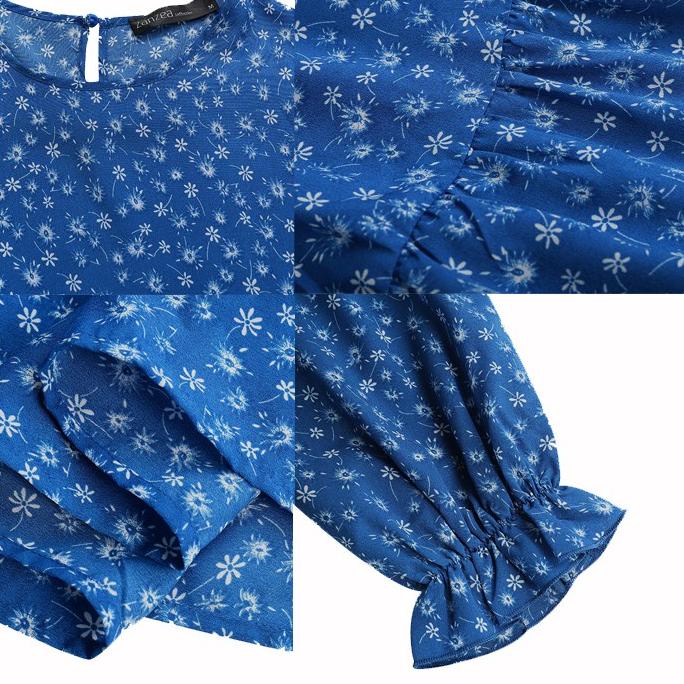 Free Ongkir/ZANZEA Women Casual Puff Sleeve Ruffled Hem O-neck Muslim Long DressZANZEA Women Casual 