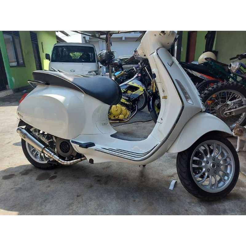 Knalpot Vespa Matic Sprint 150cc 200cc Stainless Pekajaman Muffler
