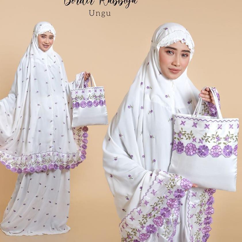 [READYY] MUKENA DEWASA BORDIR RABBIYA .,.,.,.,