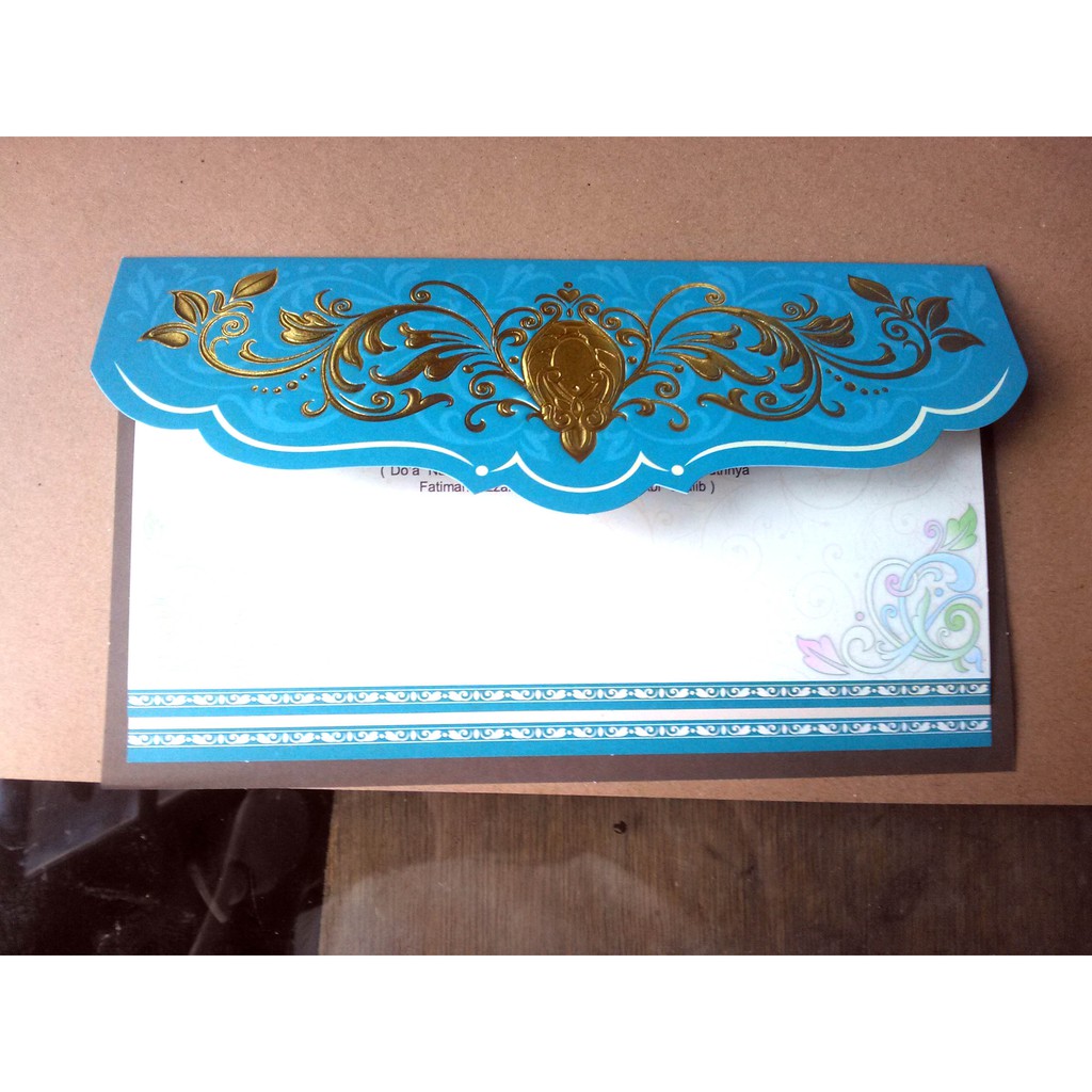 Undangan Foil Emas+embos