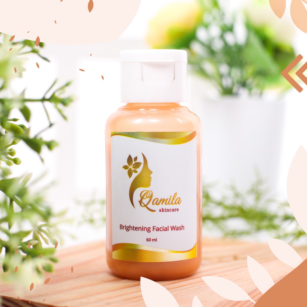 Brightening Facial Wash Qamila Skincare 100% AMan BPOM dan HALAL | Sabun Pencerah Wajah Ampuh