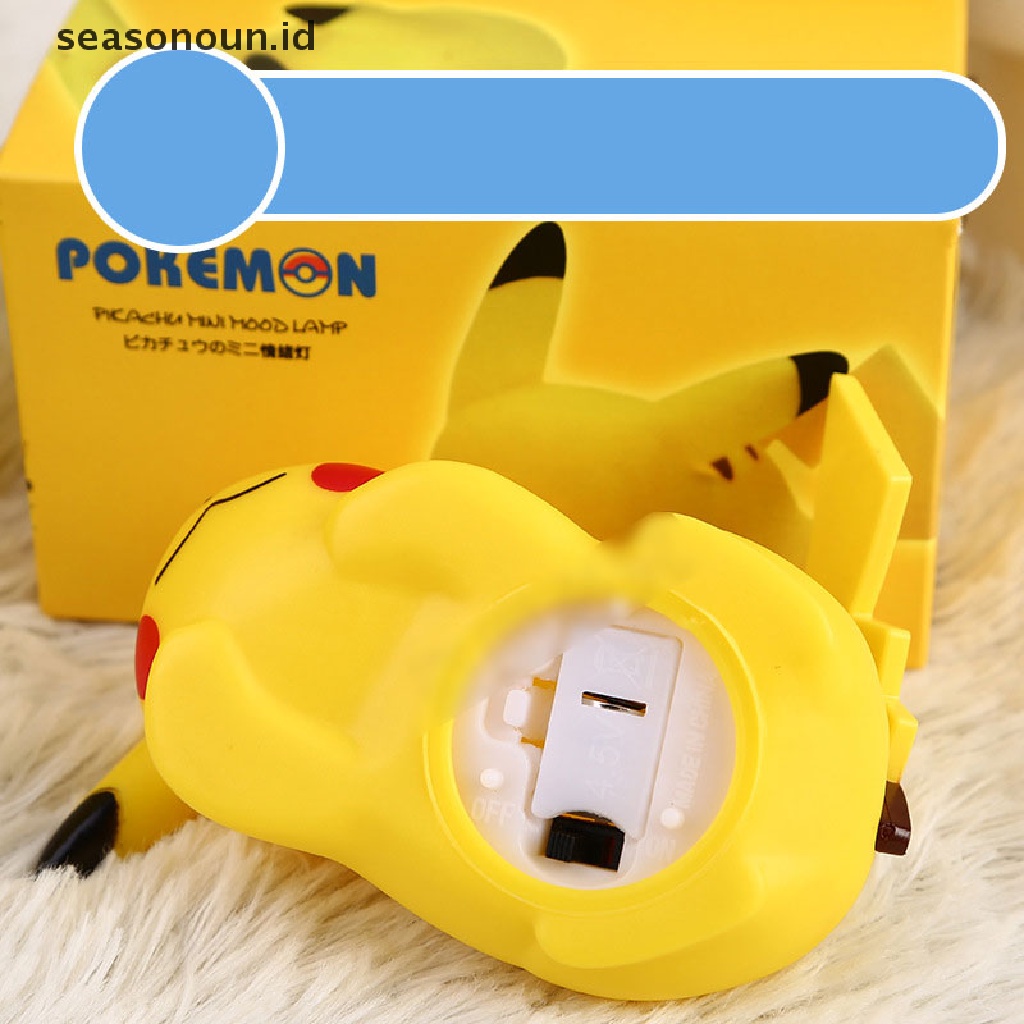 Ornamen Lampu Malam Desain Kartun Pikachu Untuk Kamar Tidur