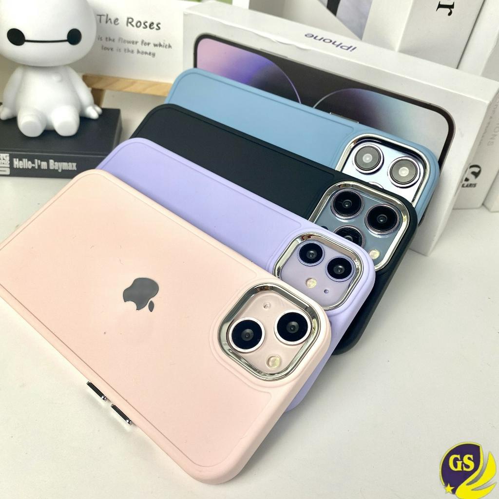 (2) Soft Case Silicone Camera Silver  Plating for iPhone 13 14 PRO MAX 14 PLUS