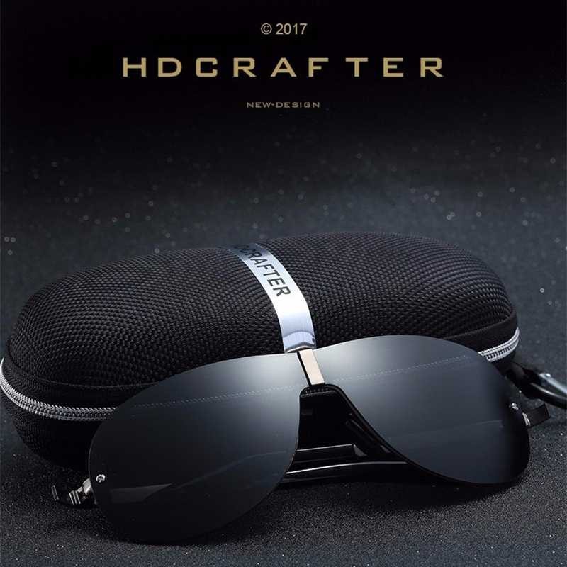 Best Seller ! HDCRAFTER Kacamata Polarized Sunglasses Retro - E008