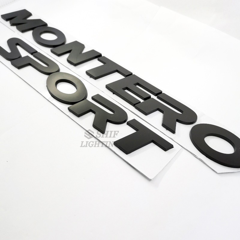 1 x ABS MONTERO SPORT Car Auto Front Hood Emblem Badge Logo Sticker Decal Nameplate For Mitsubishi