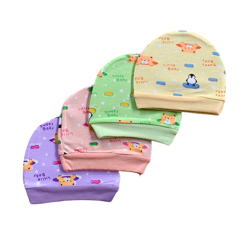 Topi Bayi Newborn Model Telinga Topi Ikat Topi Bulat Lucu