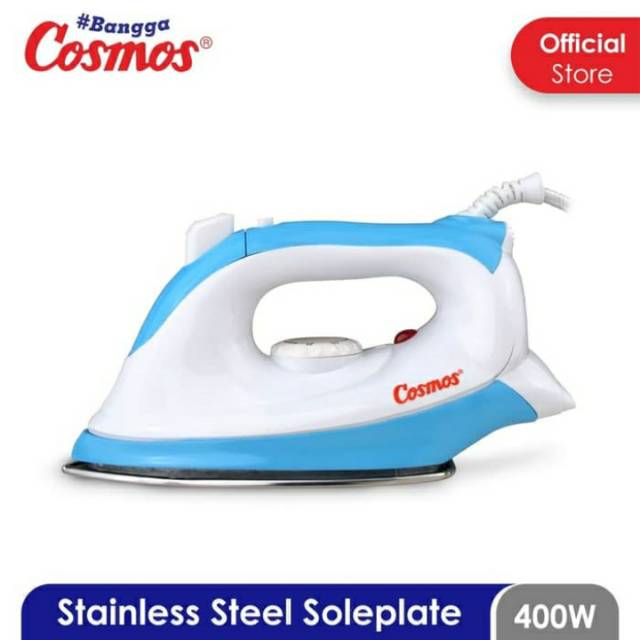 COSMOS Setrika Listrik Tapak Stainless CIS 438 - Garansi 1 Tahun