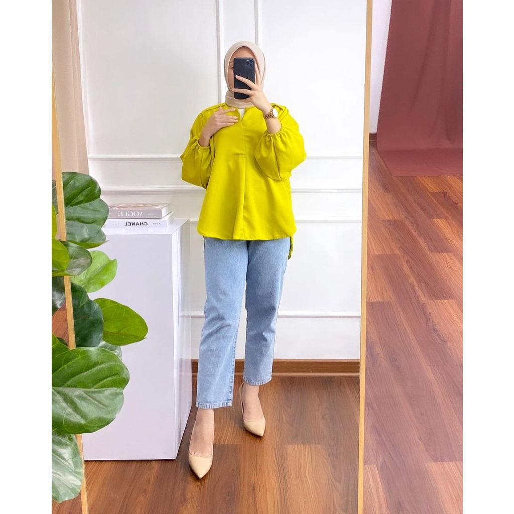 VOLUMA BLOUSE BAHAN RAYON PREMIUM HIGH QUALITY100%ORIGINAL